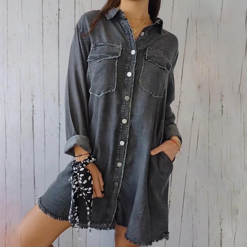 Chemise en denim oversize Deandra™